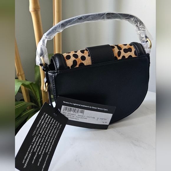 Versace Jeans Collection Leopard Print Crossbody Bag nwt - Picture 6 of 12